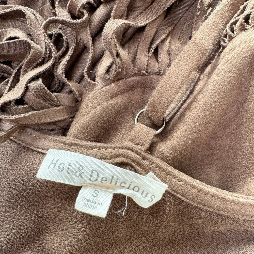Nasty Gal Brown Fringe Mini Dress - Picture 8 of 8